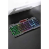 Led Işıklı Oyuncu Klavye Usb Girişli Rgb Işıklı Q Klavye Mouse Hediyeli