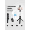 Led Işıklı Selfie Çubuğu Bluetooth Kumandalı Kablosuz Tripot Selfie Monopod Selfie Stick