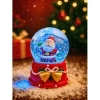 LED Işıklı  Yılbaşı Kar Küresi – 9 cm Orta Boy Noel Baba Figürlü Dekoratif Süs 48