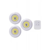 Led Lamba 3lü Uzaktan Kumandalı Yapışkanlı