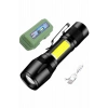Led Lamba El Feneri Küçük Taşınabilir Usb Şarjlı Acil Durum Lambası