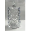 Led Mum Şeffaf Kristal LED Mum Pilli Alevsiz Çay Mumu Düğün Doğum Günü Ortam Işığı Mini