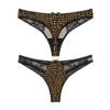Leopar Desenli Dantelli Fantezi G String Külot