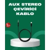 Lightning To 3.5mm Aux Ses Dönüştürücü Kablo 1 Metre Stereo Uyumlu