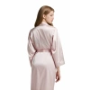 Luna Lora Pudra Saten Bride Sabahlık Zarif Kadın Ev Giyim