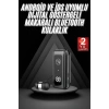 Makaralı Bluetooth Kulaklık Telefon Uyumlu Makaralı Tf Kart Girişli Güç Göstergeli