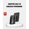 Manyetik Powerbank 15w Wireless Hızlı Şarj Led Ekranlı