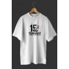 MARSiLYAN- 15 Temmuza Özel Tasarım Baskılı T-shirt - Beyaz