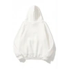 MARSiLYAN- 3 İplik Pamuklu Unisex Kapşonlu Sweetshirt - Beyaz
