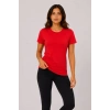 MARSiLYAN- 3’lü Kısa Kollu Bisiklet Yaka Basic Slim Fit T-Shirt - Kırmızı - Turuncu - Bej