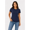 MARSiLYAN- 3’lü Kısa Kollu Bisiklet Yaka Basic Slim Fit T-Shirt - Mor - Petrol Mavisi - Hardal