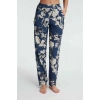 MARSiLYAN- Anıl 9130 günlük ev giyimi Kadın viskon Çiçek Desenli yazlık örme normal bel Pijama Altı