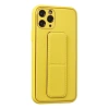MARSİLYAN™- Apple İphone 11 Pro Kılıf Coco Deri Standlı Kapak - Sarı