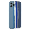 MARSİLYAN™- Apple İphone 11 Pro Kılıf Ebruli Lansman Silikon - Mavi-gri