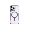 MARSİLYAN™- Apple İphone 11 Pro Max Kılıf Boyi Magsafe Silikon Kapak - Derin Mor
