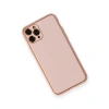 MARSİLYAN™- Apple İphone 11 Pro Max Kılıf Coco Deri Silikon Kapak - Pembe