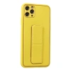 MARSİLYAN™- Apple İphone 11 Pro Max Kılıf Coco Deri Standlı Kapak - Sarı