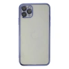 MARSİLYAN™- Apple İphone 11 Pro Max Kılıf Razer Lensli Silikon - Mor