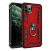 MARSİLYAN™- Apple İphone 11 Pro Max Kılıf Sofya Yüzüklü Silikon Kapak - Kırmızı