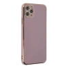 MARSİLYAN™- Apple İphone 11 Pro Max Kılıf Volet Silikon - Mor