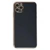 MARSİLYAN™- Apple İphone 11 Pro Max Kılıf Volet Silikon - Siyah