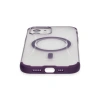 MARSİLYAN™-  Apple İphone 12 Hilton Magsafe Kapak - Derin Mor