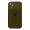 MARSİLYAN™- Apple İphone 12 Kılıf Fly Lens Silikon - Siyah