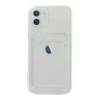 MARSİLYAN™- Apple İphone 12 Kılıf Kart Şeffaf Silikon - Şeffaf