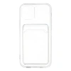 MARSİLYAN™- Apple İphone 12 Kılıf Kart Şeffaf Silikon - Şeffaf