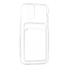 MARSİLYAN™- Apple İphone 12 Kılıf Kart Şeffaf Silikon - Şeffaf