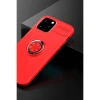 MARSİLYAN™- Apple İphone 12 Kılıf Range Yüzüklü Silikon - Kırmızı