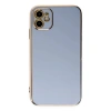 MARSİLYAN™- Apple İphone 12 Kılıf Volet Silikon - Mavi