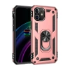 MARSİLYAN™- Apple İphone 12 Mini Kılıf Sofya Yüzüklü Silikon Kapak - Rose
