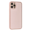 MARSİLYAN™- Apple İphone 12 Pro Kılıf Coco Karbon Silikon - Pembe