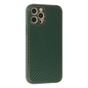 MARSİLYAN™- Apple İphone 12 Pro Kılıf Coco Karbon Silikon - Yeşil