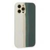 MARSİLYAN™- Apple İphone 12 Pro Kılıf Ebruli Lansman Silikon - Beyaz-gri