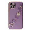 MARSİLYAN™- Apple İphone 12 Pro Kılıf Esila Silikon - Mor