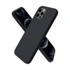MARSİLYAN™- Apple İphone 12 Pro Kılıf First Silikon - Siyah