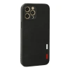 MARSİLYAN™- Apple İphone 12 Pro Kılıf Loop Deri Silikon - Siyah