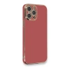 MARSİLYAN™- Apple İphone 12 Pro Kılıf Volet Silikon - Kırmızı