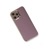 MARSİLYAN™- Apple İphone 12 Pro Kılıf Volet Silikon - Mor