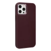 MARSİLYAN™- Apple İphone 12 Pro Max Kılıf Asya Deri Silikon - Mürdüm