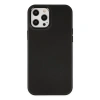 MARSİLYAN™- Apple İphone 12 Pro Max Kılıf Asya Deri Silikon - Siyah