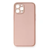 MARSİLYAN™- Apple İphone 12 Pro Max Kılıf Coco Deri Silikon Kapak - Pembe