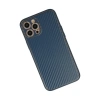 MARSİLYAN™- Apple İphone 12 Pro Max Kılıf Coco Karbon Silikon - Mavi