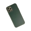 MARSİLYAN™- Apple İphone 12 Pro Max Kılıf Coco Karbon Silikon - Yeşil