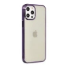 MARSİLYAN™- Apple İphone 12 Pro Max Kılıf Element Silikon - Mor