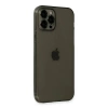MARSİLYAN™- Apple İphone 12 Pro Max Kılıf Fly Lens Silikon - Siyah