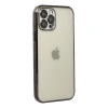 MARSİLYAN™- Apple İphone 12 Pro Max Kılıf Razer Lensli Silikon - Siyah