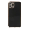 MARSİLYAN™- Apple İphone 12 Pro Max Kılıf Volet Silikon - Siyah